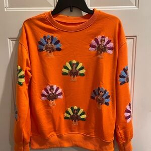 Sequined turkey top